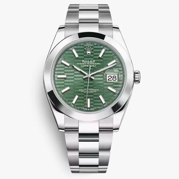 Rolex Datejust 41 with Green Motif Dial