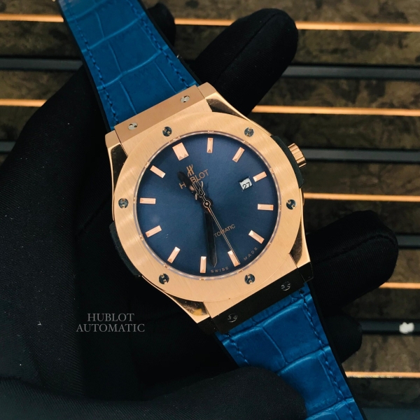 Hublot Classic Fusion King Gold Blue Watch