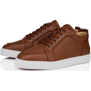 Christian Louboutin Cuoio Rantulow Men Orlato Low-Top Leather Trainers